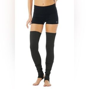 ALO Yoga Goddess Dark Grey Leg Warmers